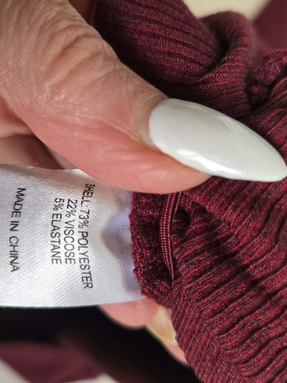 NWOT Lovers + Friends Burgundy Long-Sleeve Ruched Mini Dress Womens Size SMALL - Picture 8 of 15